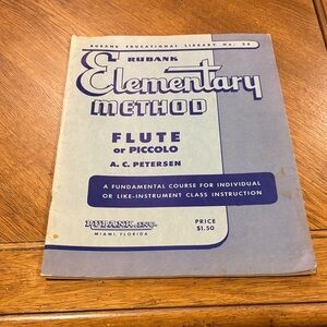 Elementary Method Flute or Piccolo Book - Blue Cover